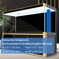 Fondo estático XCNO para acuario, instalación rápida sin adhesivo.