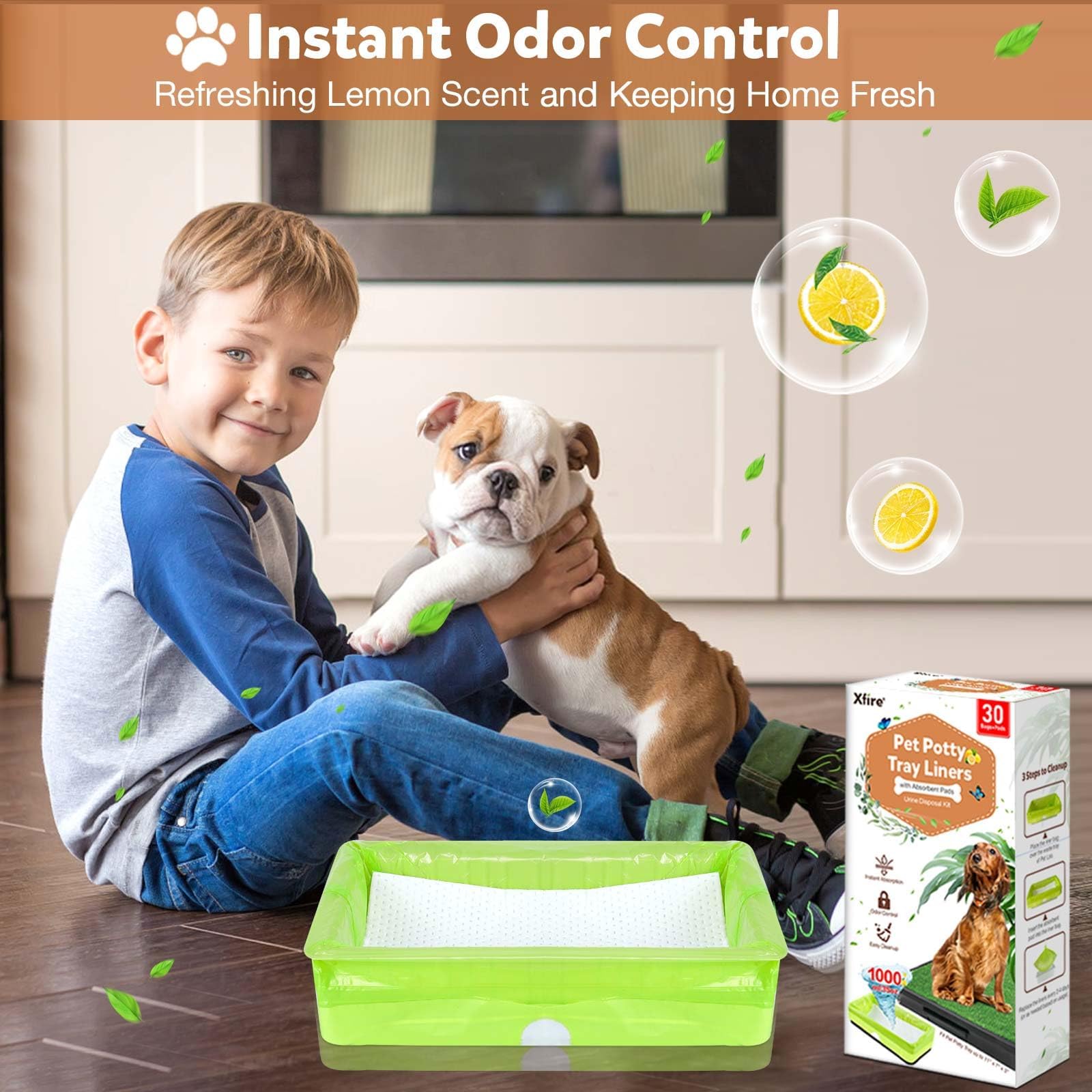 Xfire control de olor instantáneo limón mantiene el área fresca.