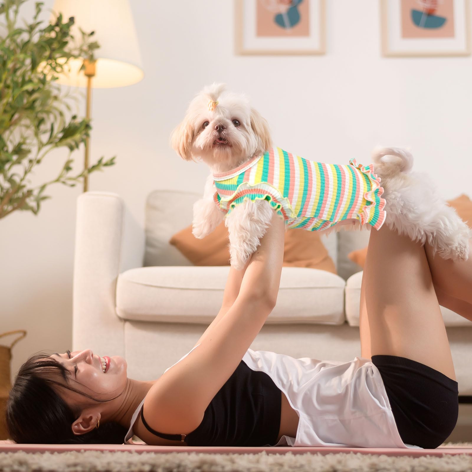 Apto para gatos o conejos pequeños con ropa suave XGDMEIL
