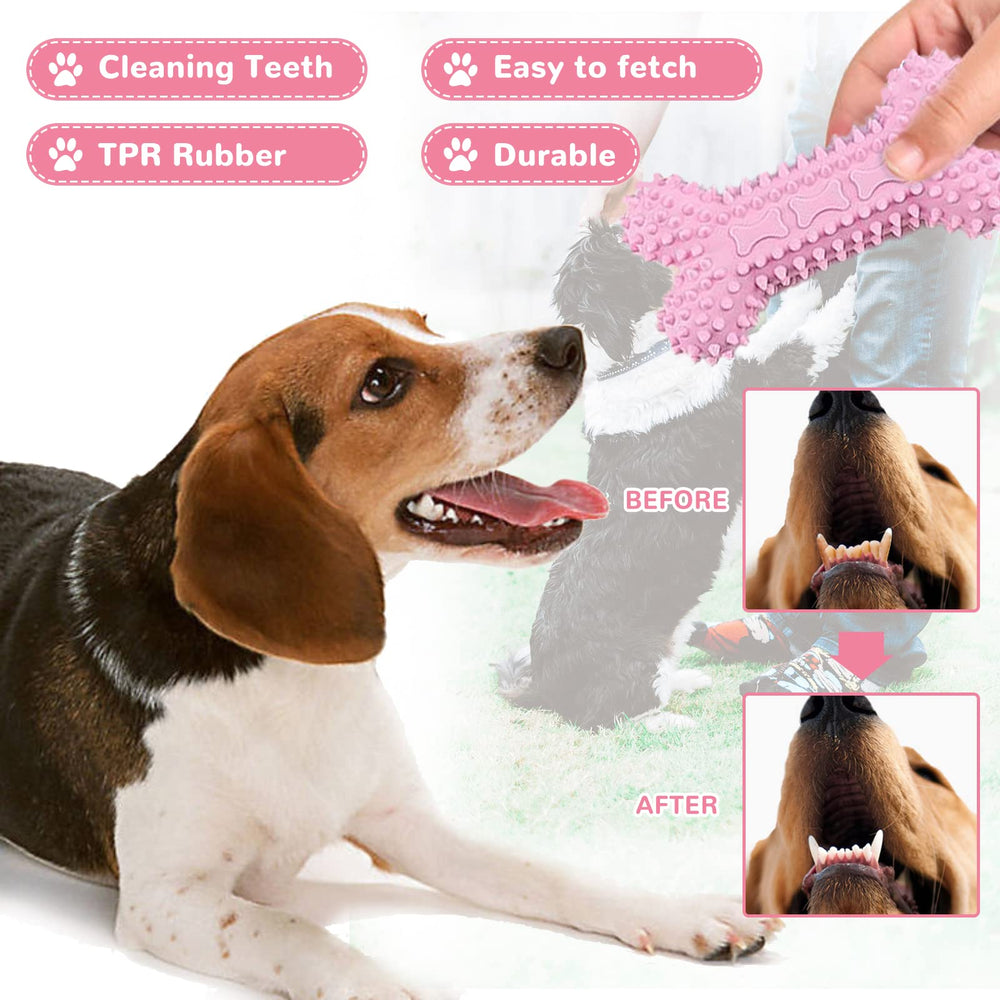 XGDMEIL mordedor rosado para perros jóvenes y hábitos de masticación