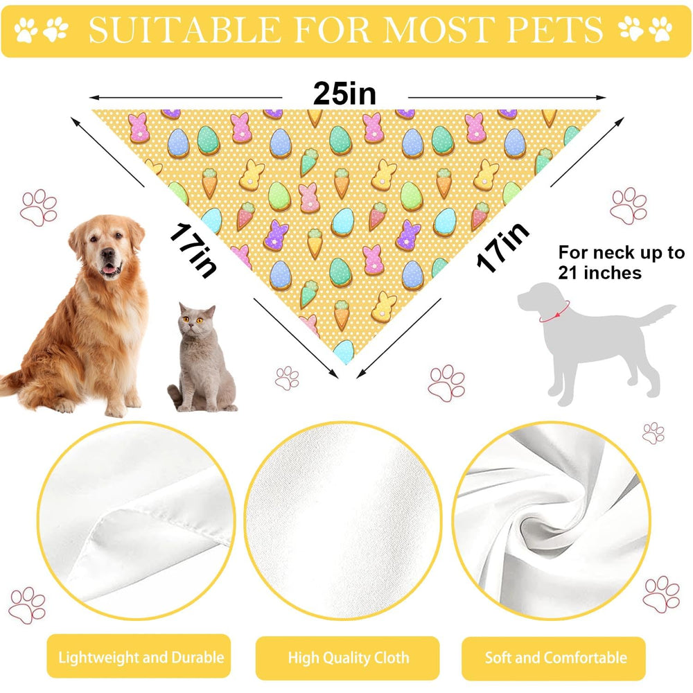 XGXHZYLC bandana Pascua para perros, material premium y suave, duradera para el uso diario.