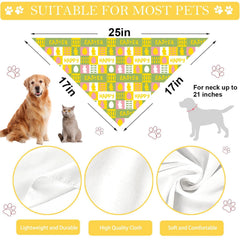 XGXHZYLC bandana ajustable para perro, talla 17x17x25 pulgadas, ajuste cómodo.