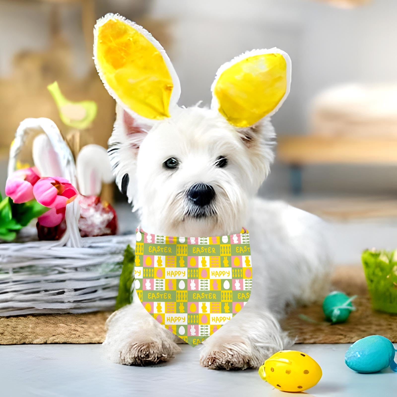 XGXHZYLC bandana para perros y gatos, accesorio festivo para Pascua.