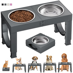 XiaZ bebedero elevado para perros grandes, altura cómoda para comer.
