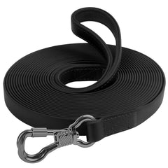 XiaZ correa-perro-larga-100-pies-negra: ideal para paseos prolongados y control.