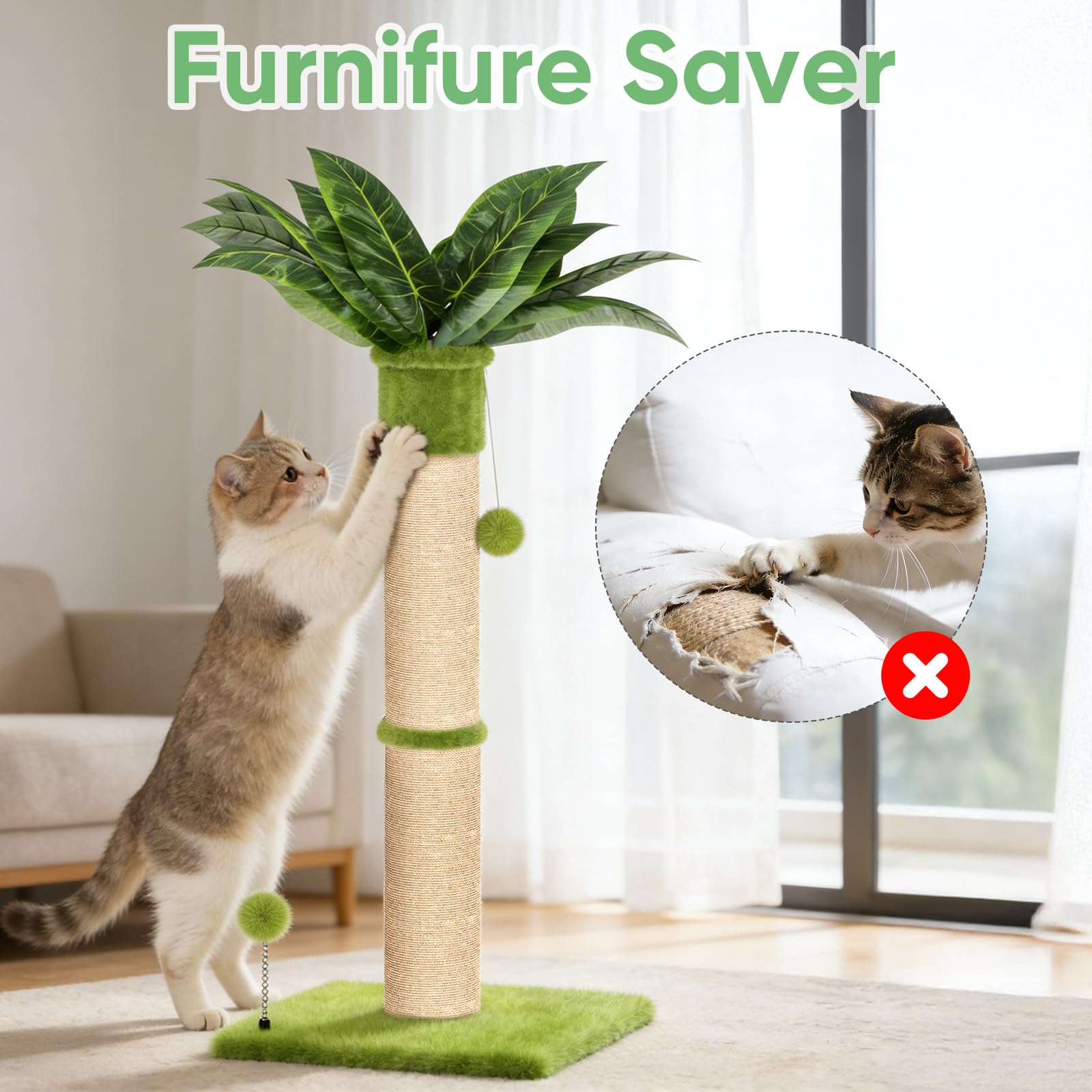 XiaZ rascador para varios gatos, colores modernos para el hogar