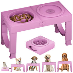 XiaZ tazón elevado para perro grande con alturas ajustables para mayor comodidad al comer