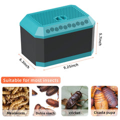 XIGETRAIL hábitat para insectos dubia con refugio estable para crías.