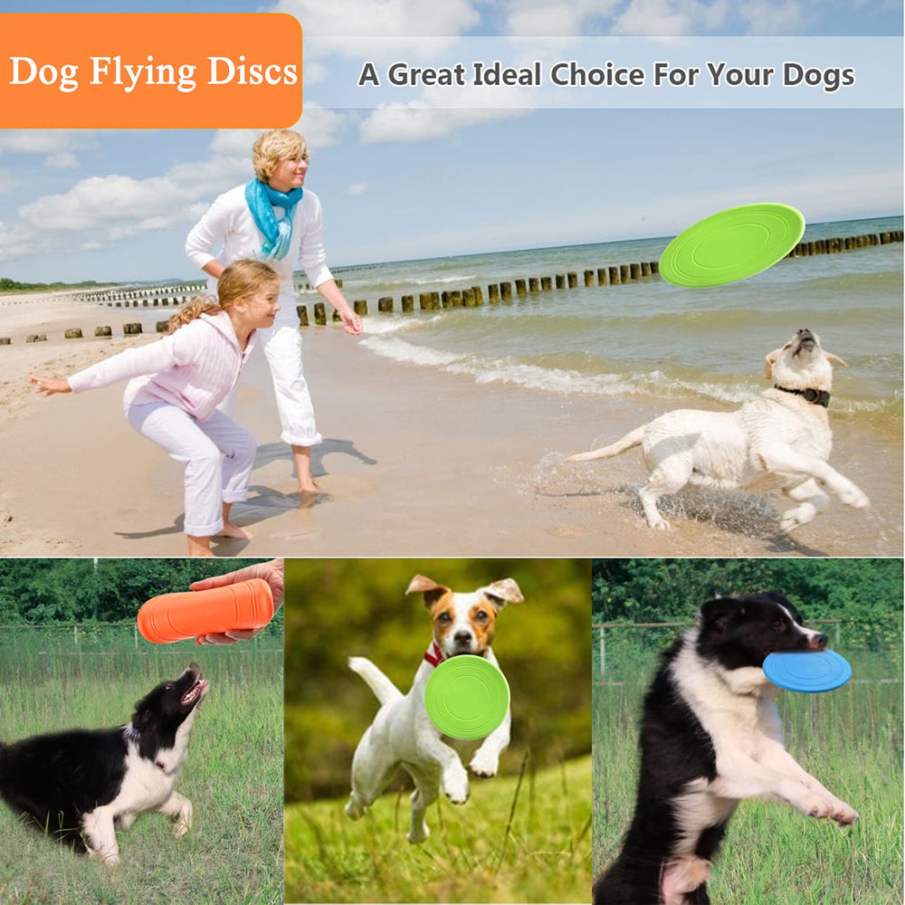 XIGOU disco para perros, uso en agua y tierra, mejora la diversión al aire libre.