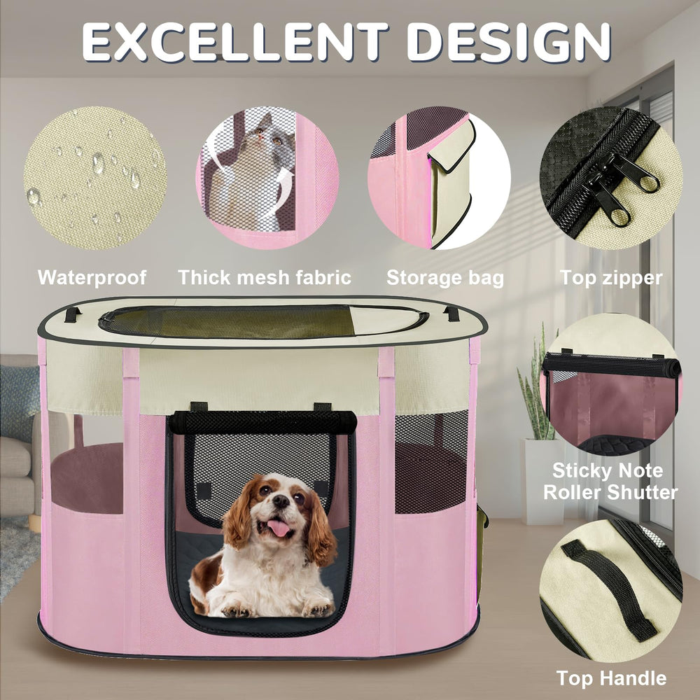 Xihan jaula portátil con funda impermeable y base suave para mayor comodidad.
