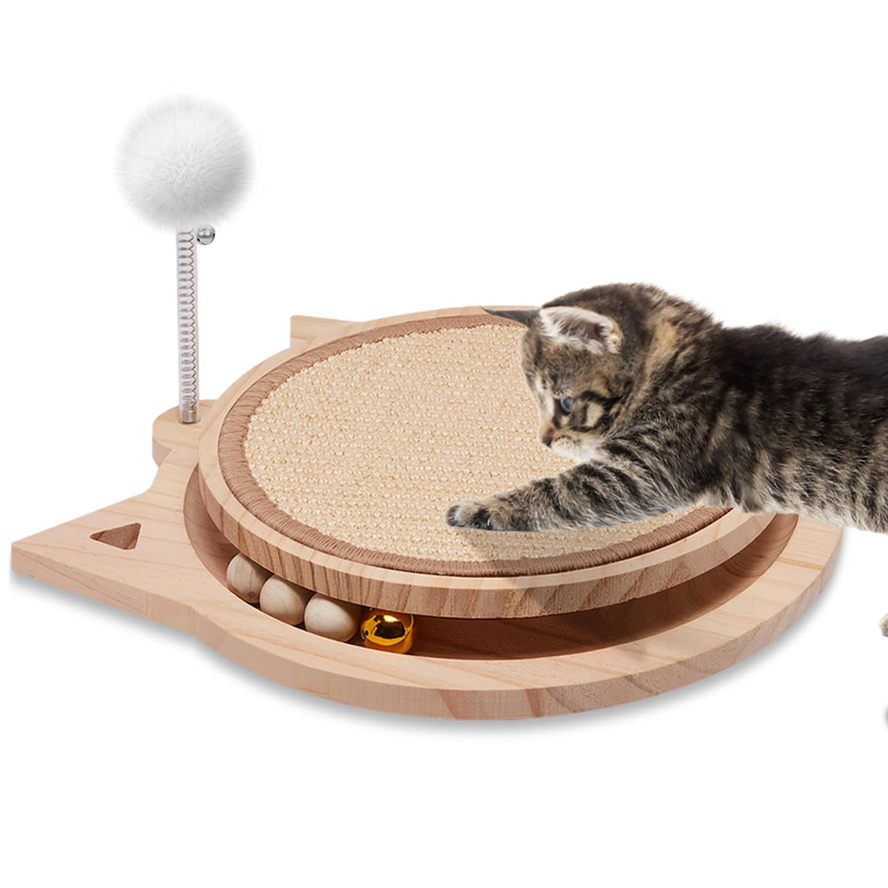 Xihan rasca-patas de sisal natural, superficie duradera para gatos en interiores.