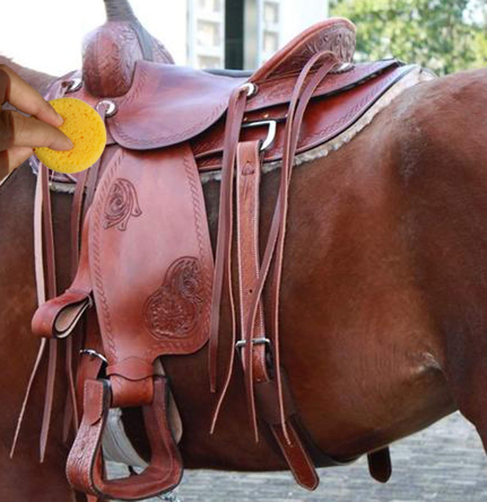 XILAOTOU esponjas para limpieza de herramientas de cuero