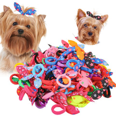 XIMA lazos para pelo de perro orejas conejo, coloridos para peinados diarios.