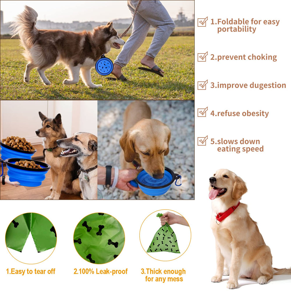 Bolsas para excrementos XLMYS, útiles para paseos limpios y ordenados.