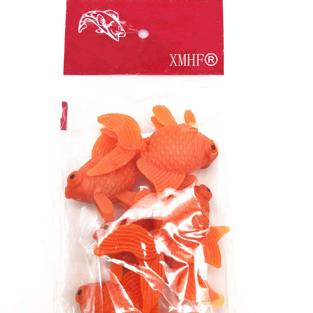 Decoración XMHF pez naranja flotante para acuario