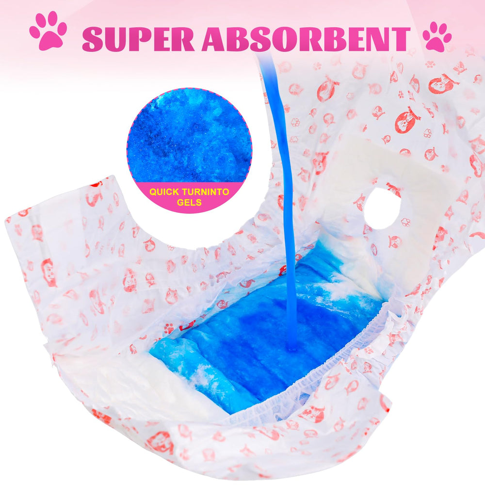 XPCARE diaper absorción rápida para mantener a la mascota seca.