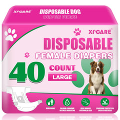 XPCARE diaper para perro hembra con ajuste de cintura para comodidad durante el paseo.