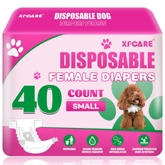 XPCARE pañal para perro hembra con ajuste de cintura para mayor comodidad.