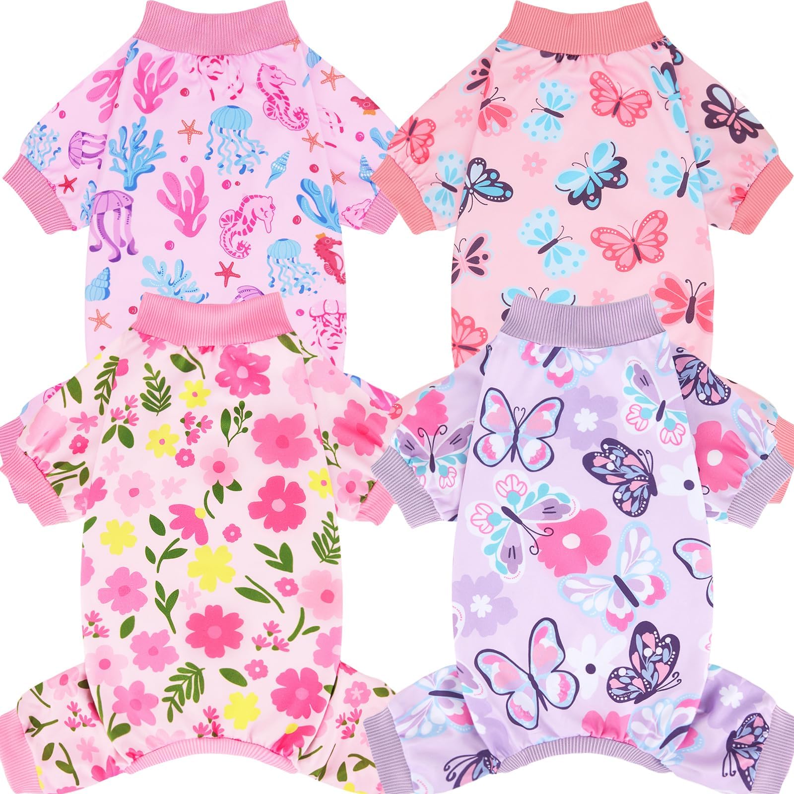 Pijama XPUDAC para perro, diseño colorido, ideal para descanso.