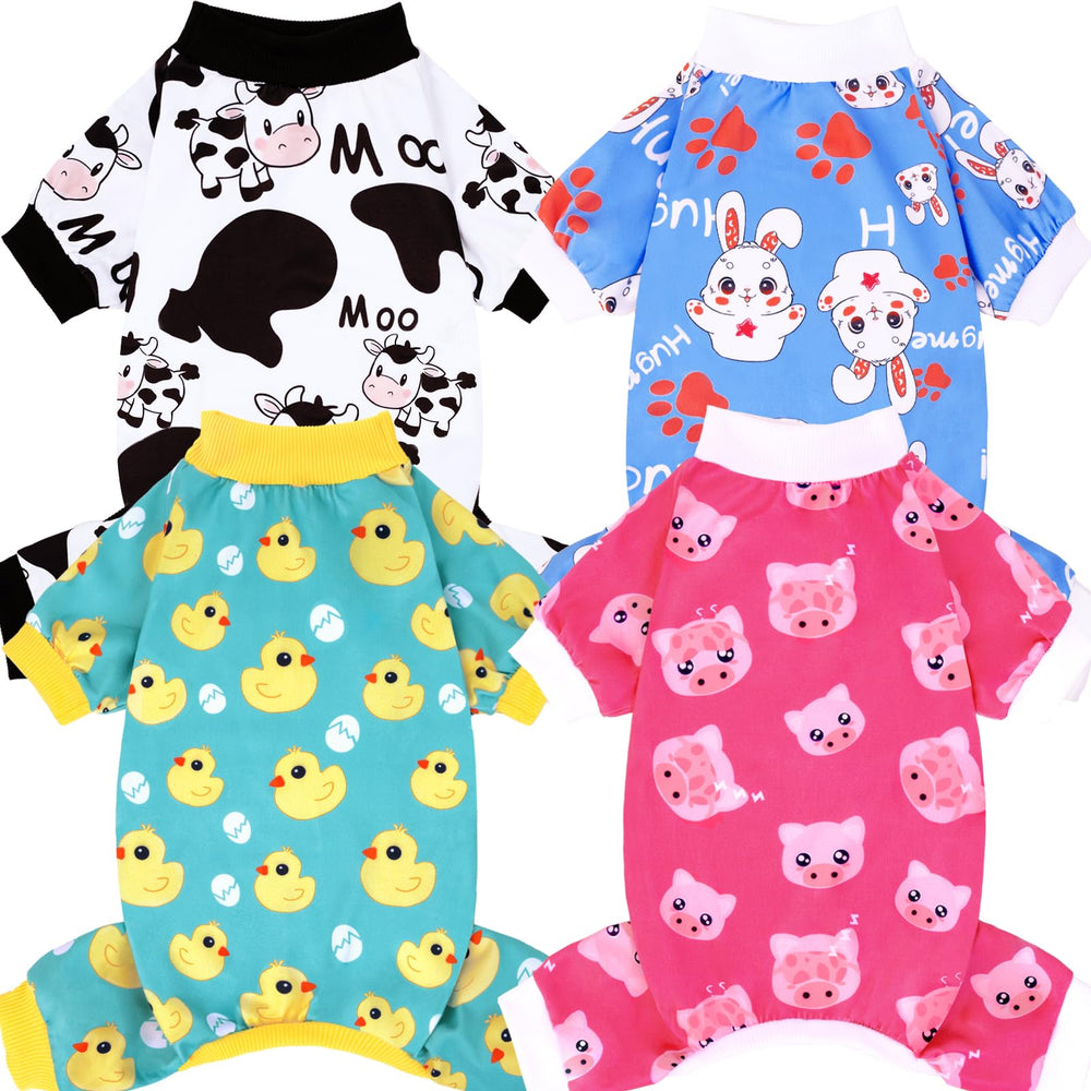 XPUDAC pijamas para perro pequeño: set de 4 piezas para dormir cómodo.