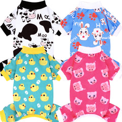 XPUDAC pijamas para perro pequeño: set de 4 piezas para dormir cómodo.