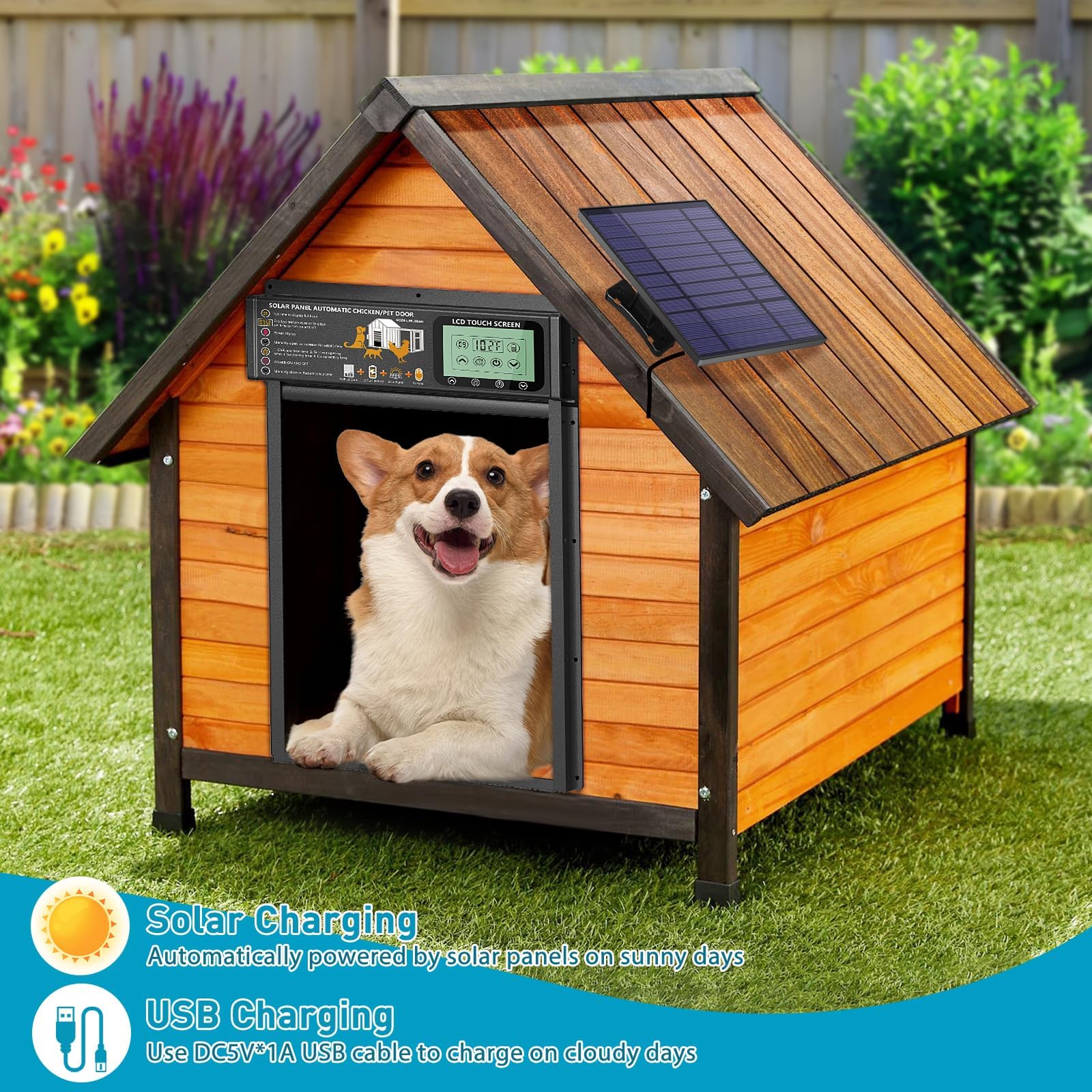 Puerta XRDZYXGS con modo radar facilita el acceso de su mascota