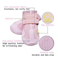 Suela antideslizante de botas XSY&G para perros en superficies resbaladizas.