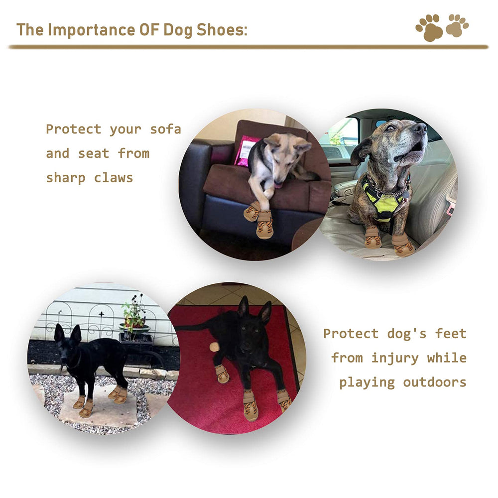 Uso al aire libre e interior con botas XSY&G para perros, aptas para climas diversos.