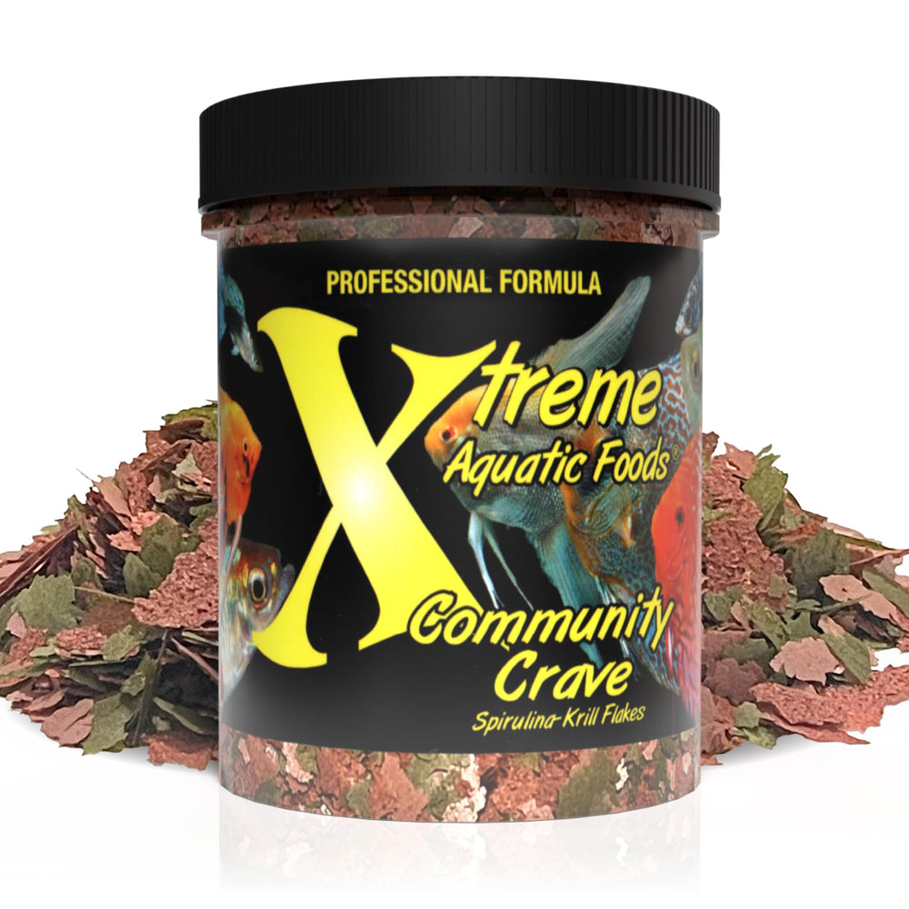 Xtreme Aquatic Foods Comunidad Crave: copos de espirulina para colores vivos y nutrición