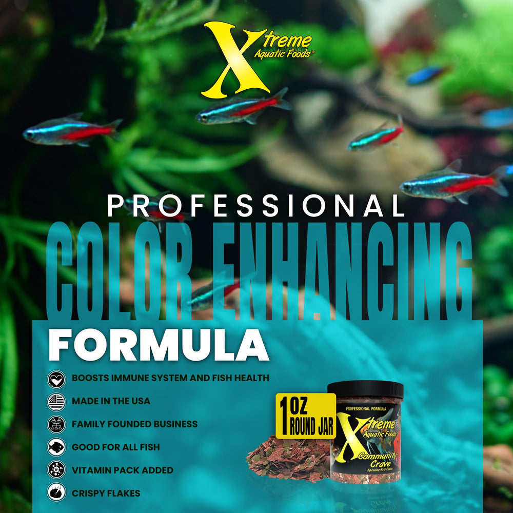 Xtreme Aquatic Foods Comunidad Crave: dispersión fácil para copos que no ensucian el agua