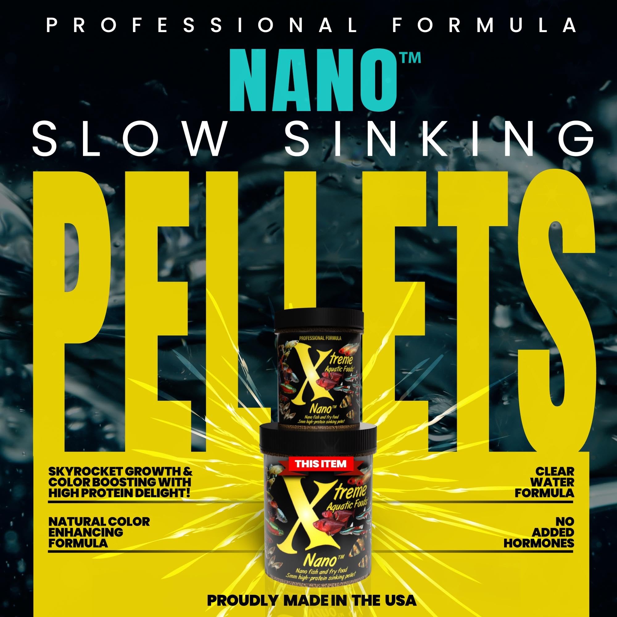 Xtreme Aquatic Foods nano pellets para barbos, nutrición equilibrada