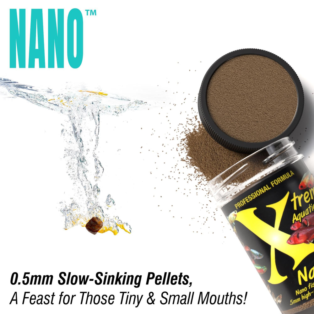 Xtreme Aquatic Foods nano pellets krill, color brillante