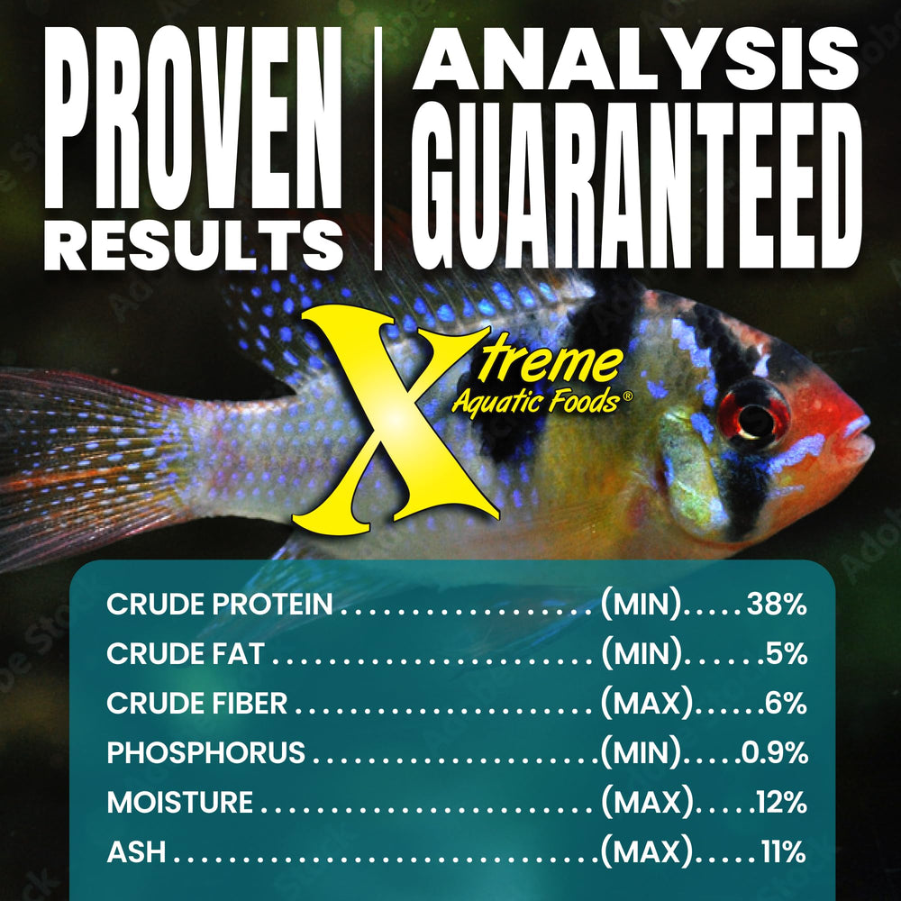Xtreme Aquatic Foods PeeWee 1.5mm, alimento de origen en granjas para acuario confiable.