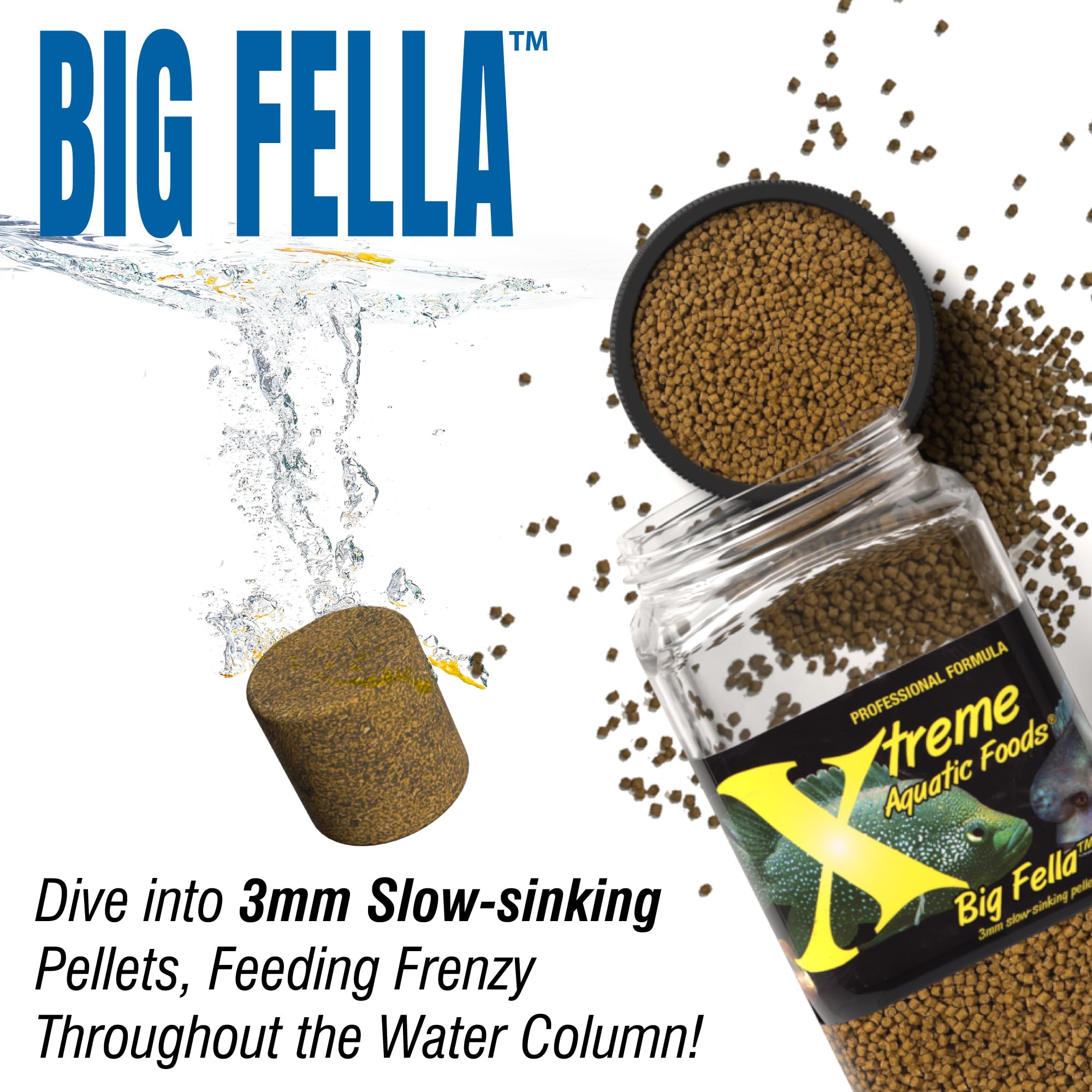 Xtreme Big Fella: ingredientes marinos como krill y camarón en los gránulos