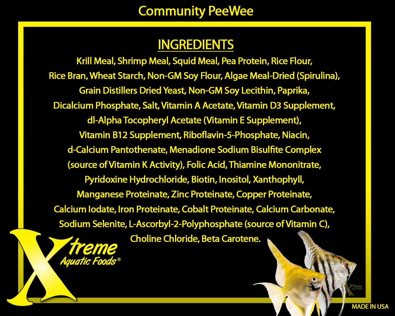 Incluye vitaminas en la dieta diaria de Xtreme Peewee