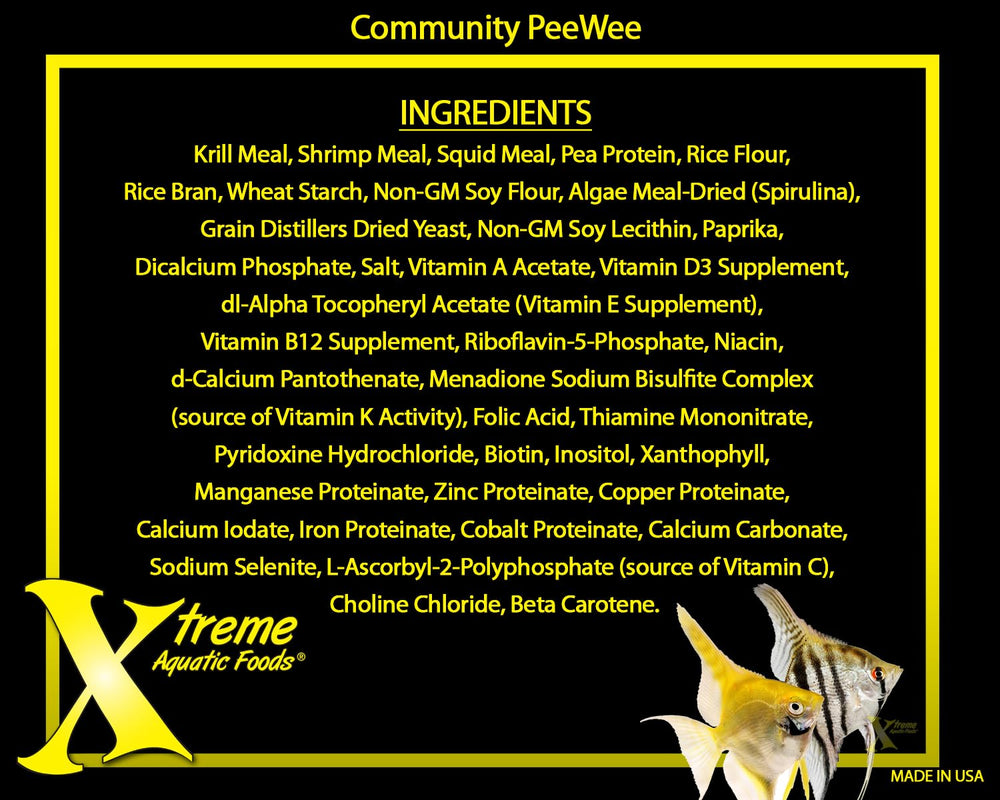 Incluye vitaminas en la dieta diaria de Xtreme Peewee