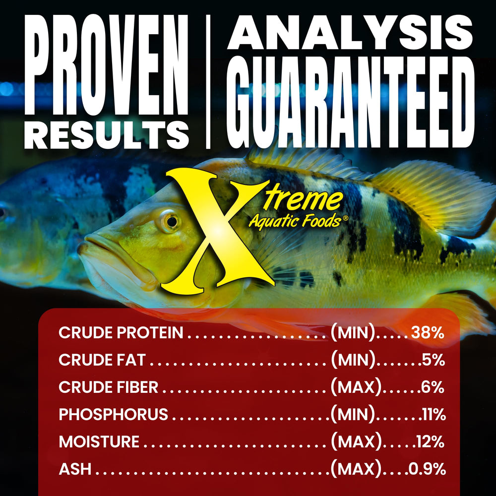 Cultivado en granja en EE. UU., Xtreme Monster Pellets garantiza ingredientes locales de calidad.