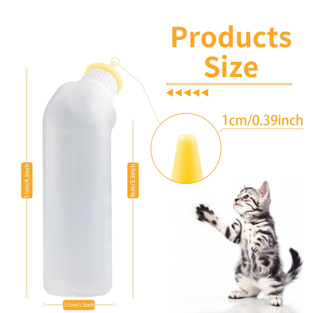 Biberón Xuandea para cachorros con pezón de silicona, suave y duradero para lactancia cómoda.