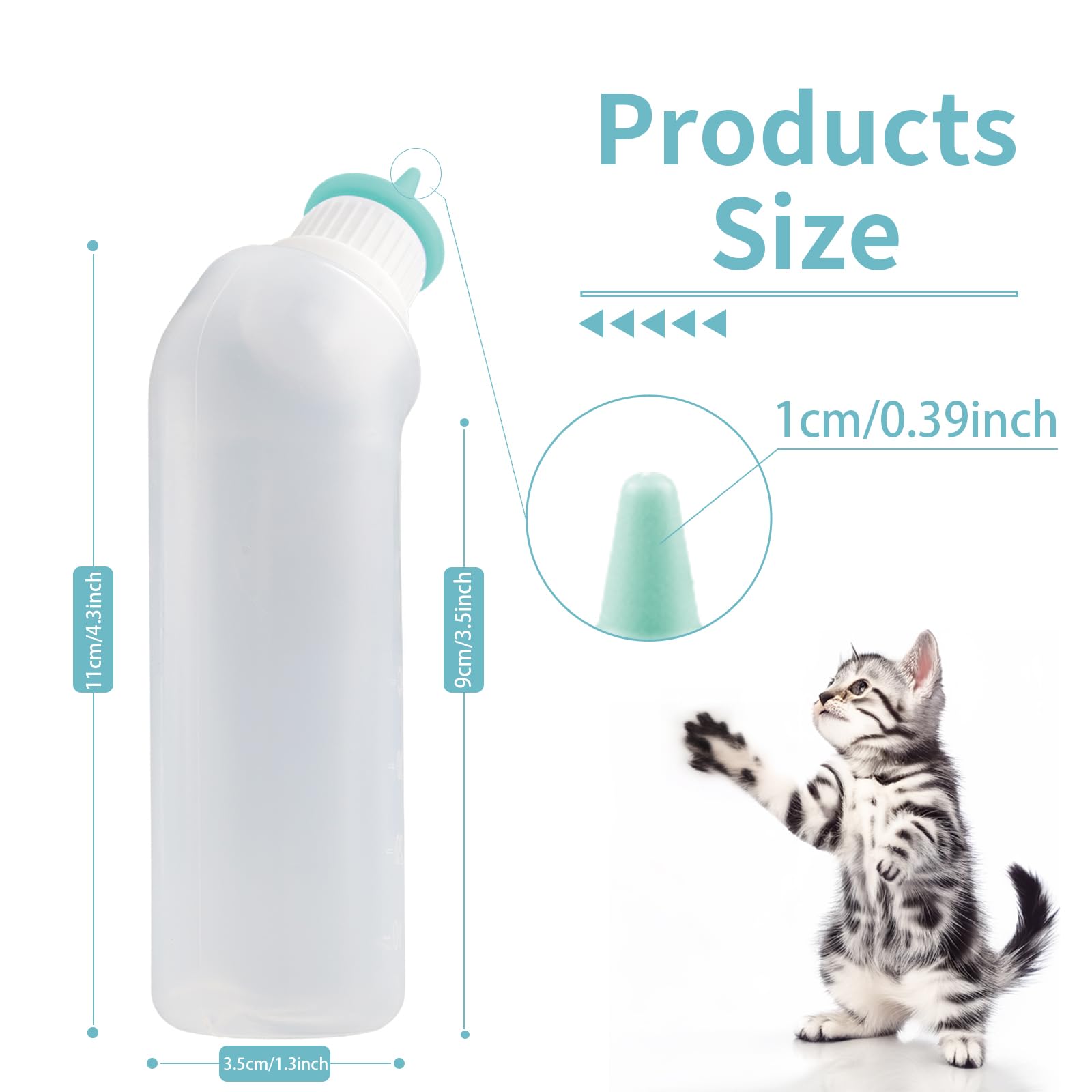 Xuandea Biberón Gatito Silicona Suave: chupete seguro y tolerante.
