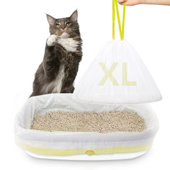 XUEPETT jumbo 37x18 para caja de arena, fácil limpieza y ajuste seguro.