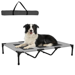Cama para perros XUVIRA grande y elevada para descanso cómodo y fresco.