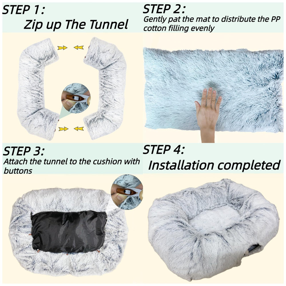 XxingSheep dimensiones-tunel-42-5x33-5: túnel amplio para gatos y mascotas pequeñas