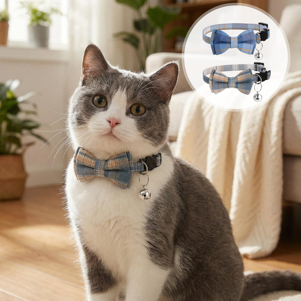 Collar Xyembu ajustable de 18 a 28 cm para gatitos y gatos