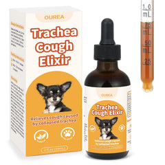 El Elixir Yakucho para tos de perro en botella favorece la respiración diaria.