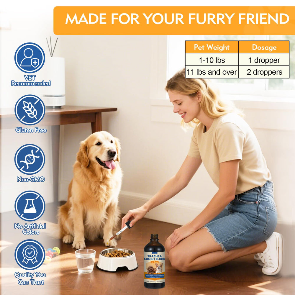 Dosis de Yakucho Elixir Tráquea para perros pequeños