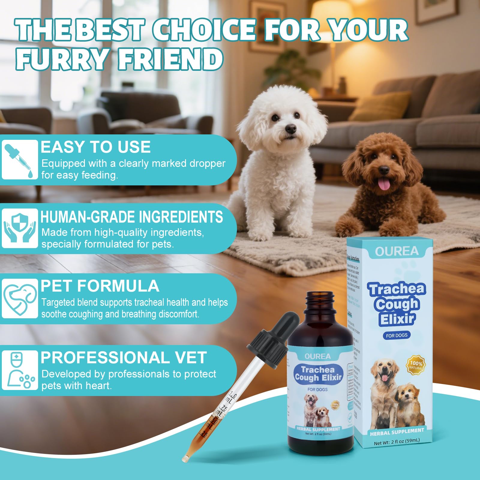 Yakucho sin conservantes - sabor natural aceptado por perros.