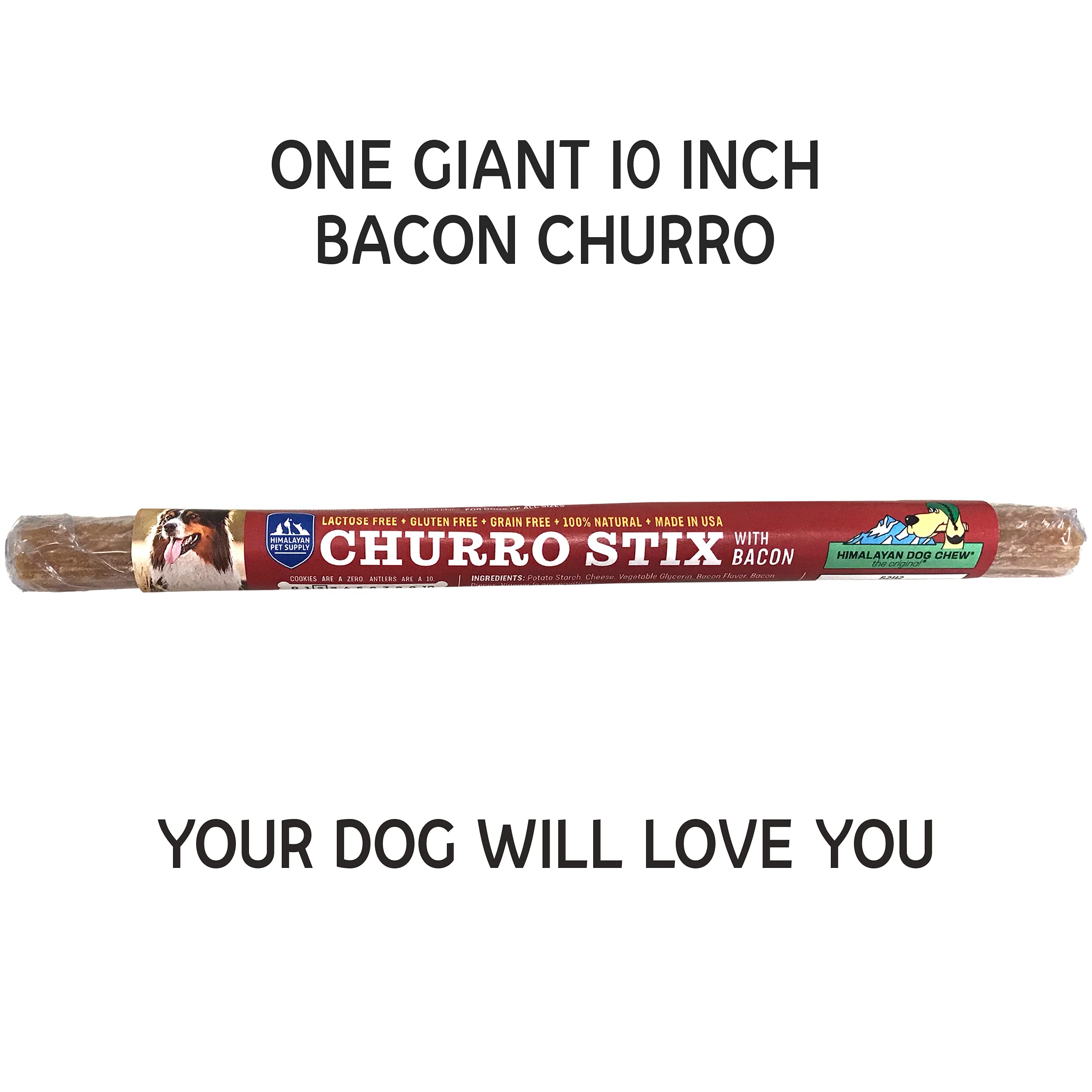 Yaky Churro queso con tocino 10 pulgadas: sabor intenso y limpieza suave.