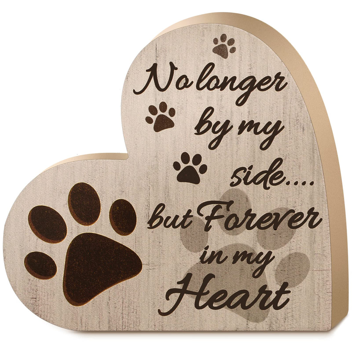 Yalikop placa conmemorativa de perro: recuerdo duradero y envolvente en forma de corazón