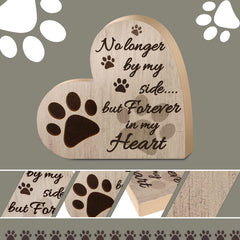 Yalikop placa memorial en madera natural lista para decorar el hogar