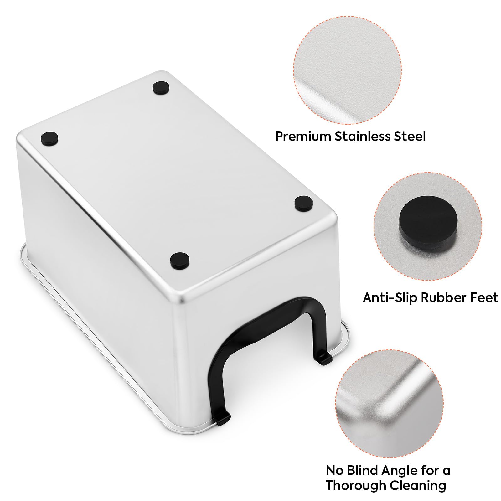 Yangbaga caja de arena de acero inoxidable, duradera y fácil de mantener.